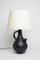 Mid-Century Black Ceramic Table Lamp 5