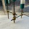 Italian Turquoise Table Lamp with Brass Details 4