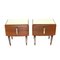 Bedside Tables with Brass Handles, 1950s, Set of 2 2