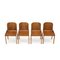 Curved Plywood Chairs from Estel, 1970s , Set of 4 8