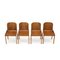 Curved Plywood Chairs from Estel, 1970s , Set of 4, Image 8