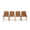 Curved Plywood Chairs from Estel, 1970s , Set of 4 2