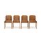 Geschwungene Stühle aus Schichtholz von Estel, 1970er, 4er Set 2