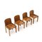 Geschwungene Stühle aus Schichtholz von Estel, 1970er, 4er Set 4