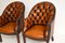 Antique Georgian Style Leather Armchairs, Set of 2 5