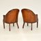 Antique Georgian Style Leather Armchairs, Set of 2 9