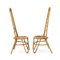 Woven Rattan Chairs, 1950s, Set of 2 5