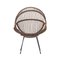 Rattan Armchair with Metal Structure, 1950s 2