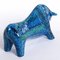 Blauer Vintage Stier von Aldo Londi für Bitossi 4