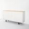Industrial Spanish Iron Painted Sideboard with Sliding Doors, 1970s 3