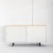 Industrial Spanish Iron Painted Sideboard with Sliding Doors, 1970s 1