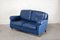 Blaues George Sofa aus Leder von Poltrona Frau, 1999 10