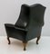 Original Leather Chesterfield Armchair in Georgian Style, 1950s 7