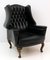 Original Leather Chesterfield Armchair in Georgian Style, 1950s 1