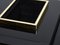 Black Lacquer and Brass Bar Coffee Table by Jean Claude Mahey, 1970s 9