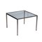 Vintage Italian Coffee Table in Chromed Metal and Glass 1
