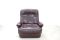 Brauner Vintage Leder Lounge Stuhl und Ottoman von Terstappen 13