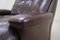 Vintage Brown Leather Lounge Chair and Ottoman from Terstappen, Image 8