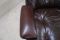 Vintage Brown Leather Lounge Chair and Ottoman from Terstappen 11