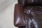 Vintage Brown Leather Lounge Chair and Ottoman from Terstappen, Image 11