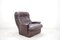 Vintage Brown Leather Lounge Chair and Ottoman from Terstappen, Image 23