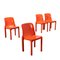 Vintage Stühle von Vico Magistretti für Artemide, 4er Set 1