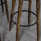 French Tall Walnut Barstools, 1950s, Set of 5 4