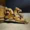 Antiker ovaler Holztisch mit Löwenköpfen auf den Beinen 8
