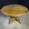 Tavolo ovale antico in legno con teste di leone, Immagine 4