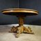 Antique Wooden Oval Table with Lions Heads on the Legs, Image 1