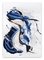 Lena Zak, Blue Velvet 4, 2020, lápiz acrílico, gesso y grafito sobre papel de acuarela de 250 gsm, Imagen 1