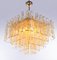 Large Amber Murano Glass 13 Light Chandelier Pendant Lamp, 1970s, Image 9