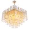 Large Amber Murano Glass 13 Light Chandelier Pendant Lamp, 1970s 1