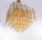 Large Amber Murano Glass 13 Light Chandelier Pendant Lamp, 1970s 6