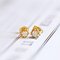 18k Gold Point Light Earrings with Old Mine Cut Diamonds 1