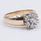 Vintage 14 Karat Gelbgold Diamant Ring, 1970er 3