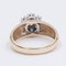 Vintage 14 Karat Gelbgold Diamant Ring, 1970er 5