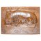 Placa y documentos vintage de madera tallada a mano del león de Lucerna, Imagen 1