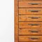 French File Cabinet in Metal and Wood, Image 6
