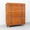 French File Cabinet in Metal and Wood, Image 4