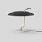 White Marble Model 537 Lamp with Brass Structure & White Reflector by Gino Sarfatti 6