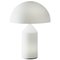 Small White Glass Atollo Table Lamp by Vico Magistretti for Oluce 1