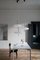 Lampe Modèle 2065 avec Diffuseur Blanc, Quincaillerie Noire et Câble Noir par Gino Sarfatti pour Astep 14