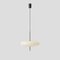 Model 2065 Lamp with White Diffuser, Black Hardware & Black Cable by Gino Sarfatti for Astep, Image 8