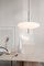 Lampe Modèle 2065 avec Diffuseur Blanc, Quincaillerie Noire et Câble Noir par Gino Sarfatti pour Astep 9