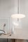 Model 2065 Lamp with White Diffuser, Black Hardware & Black Cable by Gino Sarfatti for Astep 9