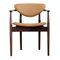 109 Stuhl aus Holz und Leder von Finn Juhl 1