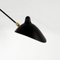 Lámpara de pared moderna en negro con dos brazos giratorios de Serge Mouille, Imagen 4