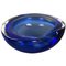 Organic Blue Murano Glass Bowl, Italy, 1970s 1