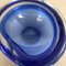 Organic Blue Murano Glass Bowl, Italy, 1970s 8